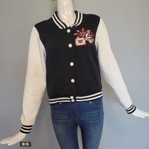 Hell Bunny Anchor And Sparrows Varsity Jacket, GUC, Size L